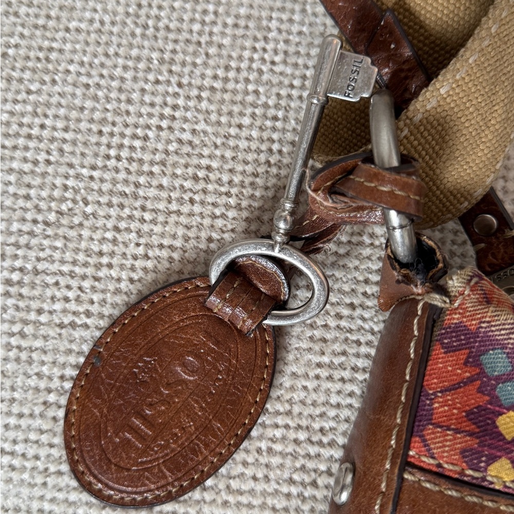 Fossil Floral Patchwork Crossbody Bag - Picture 5 of 10